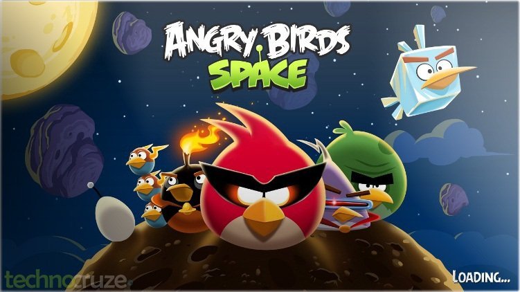 Angry Birds Space loading