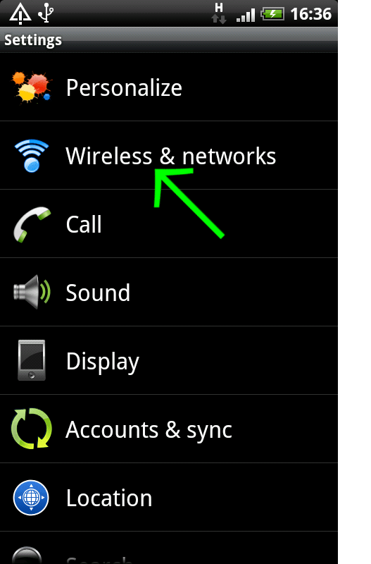 vpntraffic for android settings