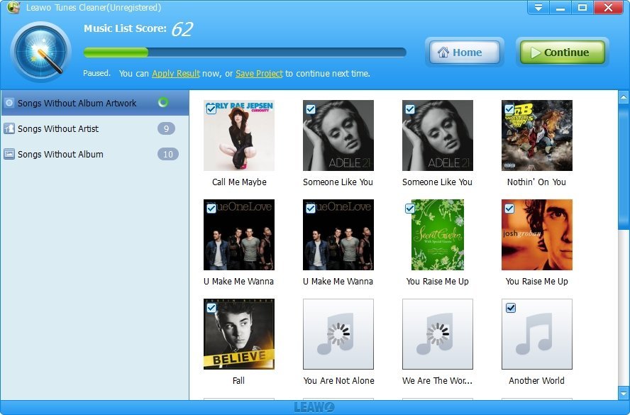 Leawo Tunes Cleaner lets you clean up iTunes songs