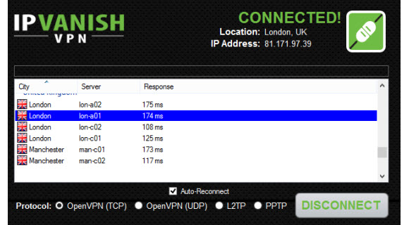 iPVanish VPN client