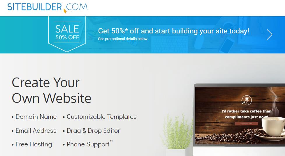 Site Builder joins the list of top small business website builders