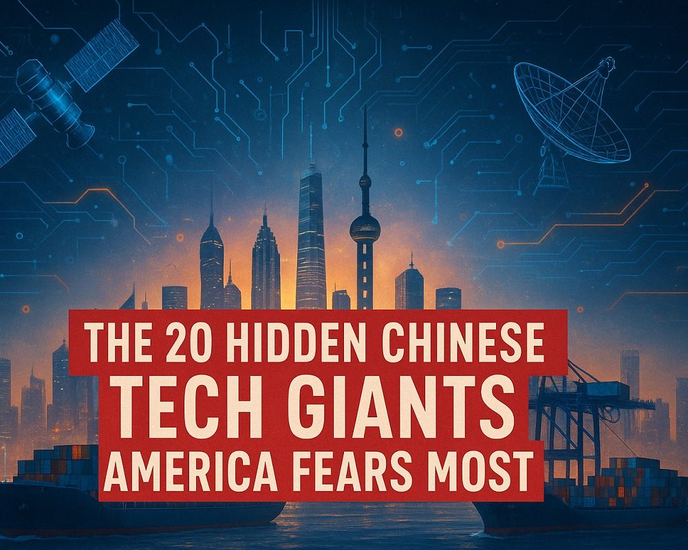 The 20 Hidden Chinese Tech Giants America Fears Most - From shipyards to silicon, from caffeine to cranes, China’s hidden titans have quietly redefined what dominance means in the 21st century.